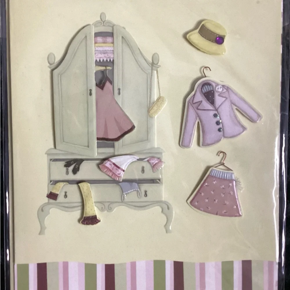 Elegant Wedding Invitation Set with Dress Design Set Of 3